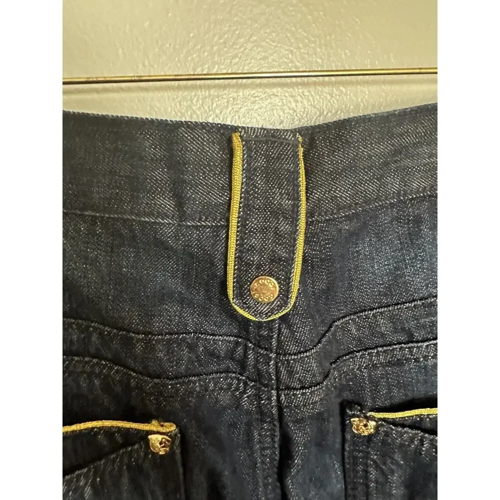 Coogi Authentic Denim Blu Jeans Mens Size 42 x 35 Embroidered Pocket